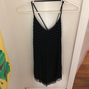 Flapper style black dress